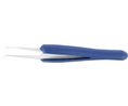 Tweezers with Rubber Grip ESD Stainless Steel Bent / Extra Fine / Superior Finish 115mm